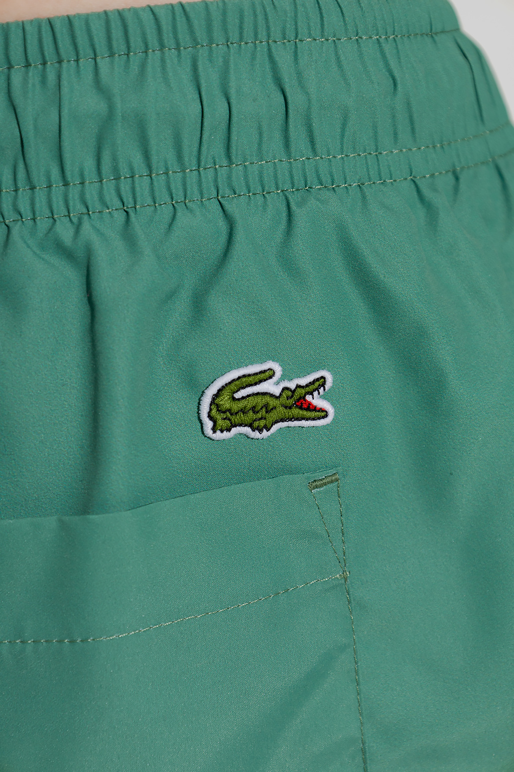 Green lacoste swim on sale shorts